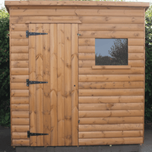 Pent-Shed-21mm-Loglap-front-on