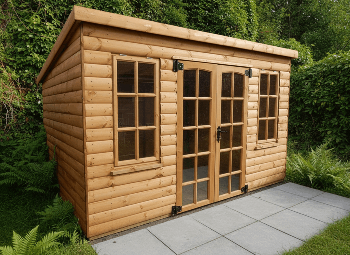 Pent Summerhouse 10′ x 8′ (3.0m x 2.4m)