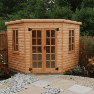 Corner Summerhouse 8′ x 8′ (2.4m x 2.4m)