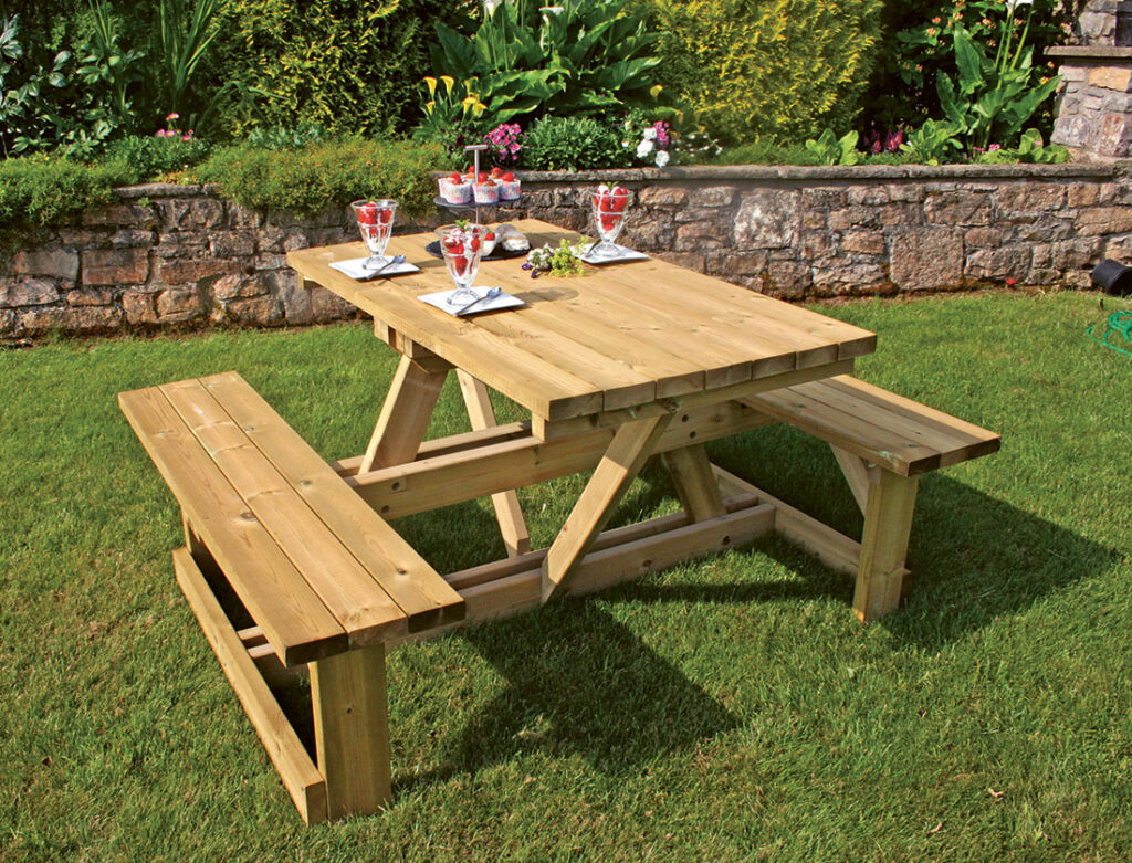 Ashby Picnic Table Glasgow & Edinburgh Delivery Stewart Timber